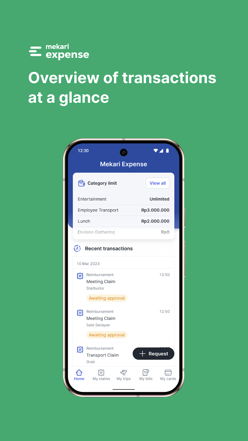 screenshot of Mekari Expense